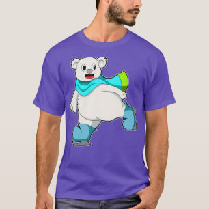 Bear at Ice skating with Ice skates 2 T-Shirt