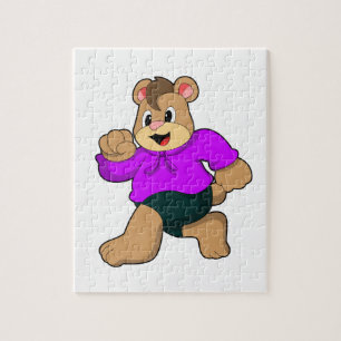 Bear at Running Jigsaw Puzzle