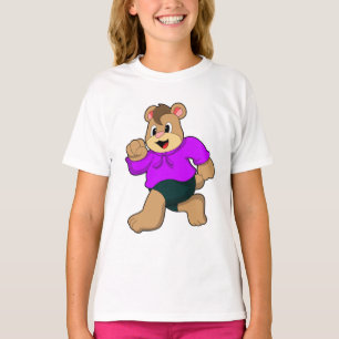 Bear at Running T-Shirt