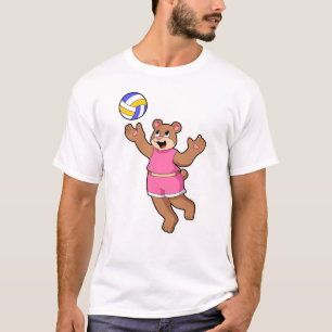 Bear at Volleyball Sports T-Shirt