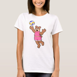 Bear at Volleyball Sports T-Shirt