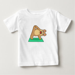 Bear at Yoga Fitness Baby T-Shirt