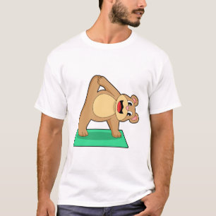 Bear at Yoga Fitness T-Shirt