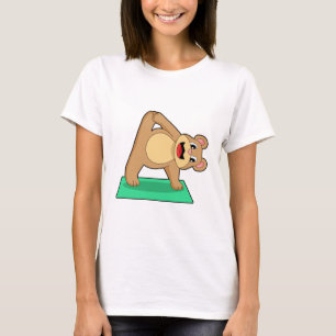 Bear at Yoga Fitness T-Shirt