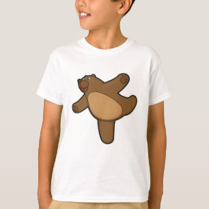 Bear at Yoga Stretching exercise T-Shirt