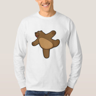 Bear at Yoga Stretching exercise T-Shirt