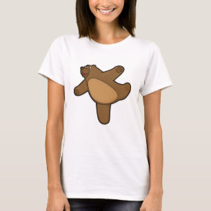 Bear at Yoga Stretching exercise T-Shirt