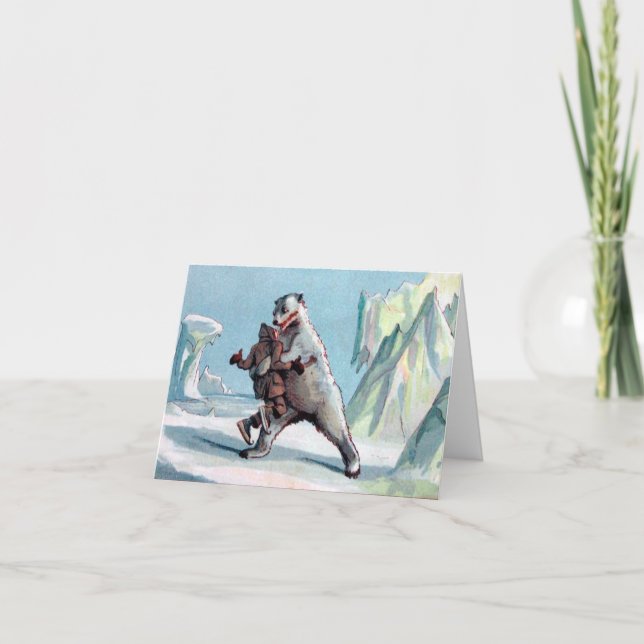 Bear Attack Holiday Card (Front)