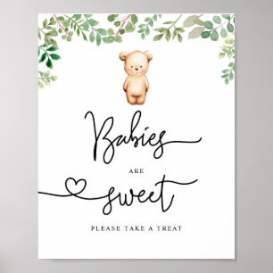 Bear Babies are sweet take a treat Poster