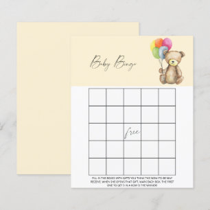 Bear - Baby Bingo game