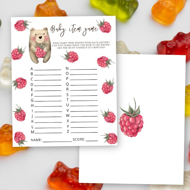 Bear - Baby Item Game. Baby Shower Game (Creator Uploaded)