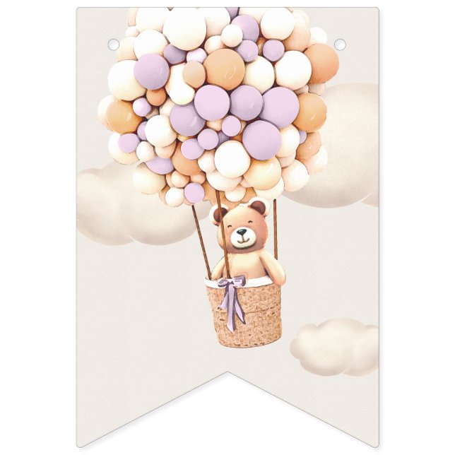 Bear Baby Shower Buntin Flags (Sixteenth Flag)