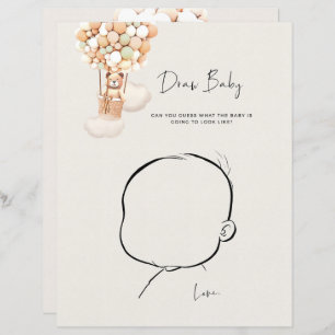 Bear Baby Shower Game - Draw Baby