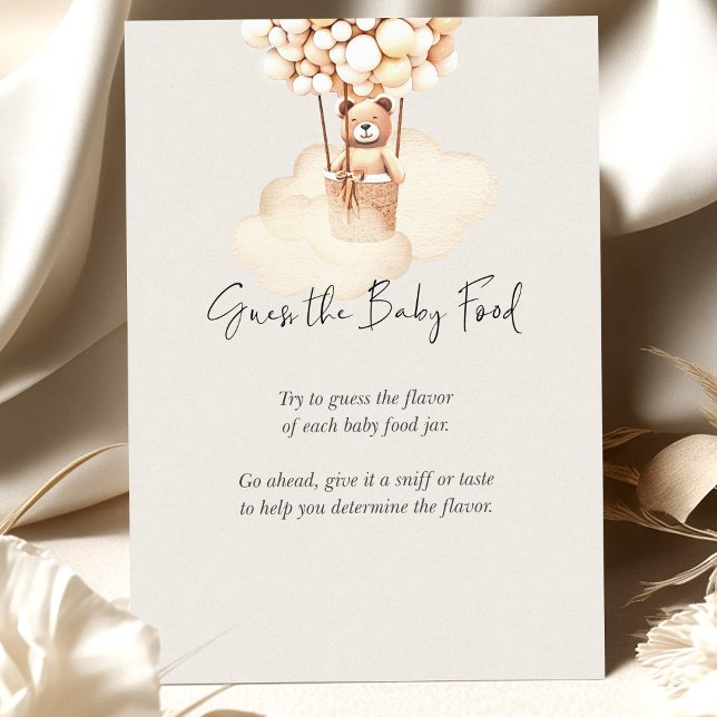 Bear Baby Shower Game Guess Baby Food (Creator Uploaded)