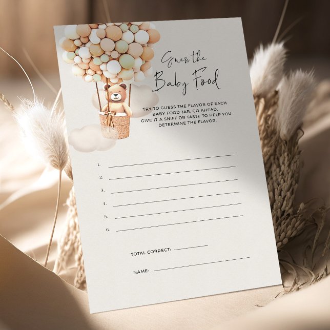 Bear Baby Shower Game - Guess The Baby Food! (Creator Uploaded)