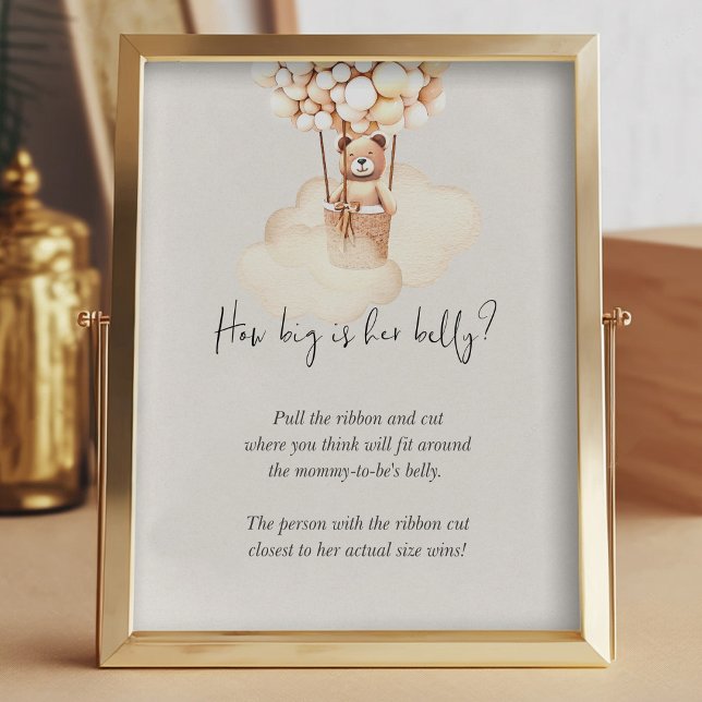 Bear Baby Shower Game How Big Is Her Belly (Creator Uploaded)