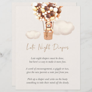Bear Baby Shower Game - Late Night Diapers