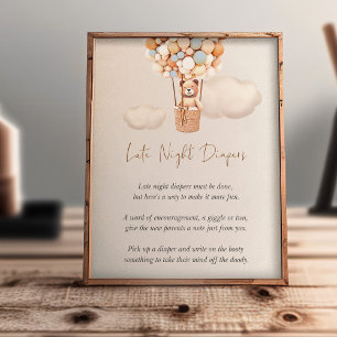 Bear Baby Shower Game - Late Night Diapers
