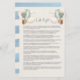 Bear Baby Shower Game - Left & Right