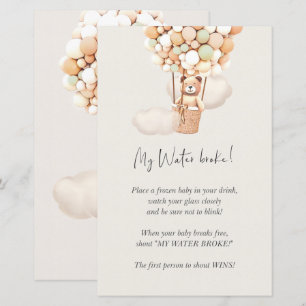 Bear Baby Shower Game - My Water Broke!