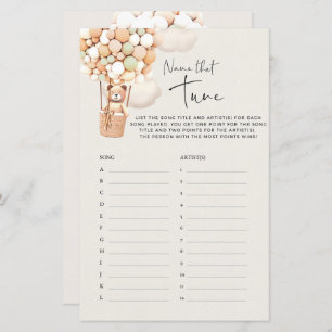 Bear Baby Shower Game - Name That Tune!