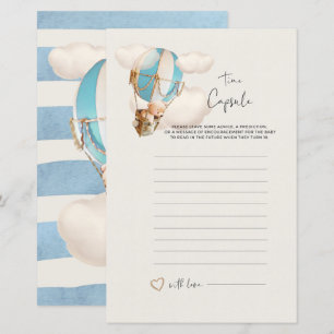 Bear Baby Shower Game - Time Capsule