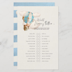Bear Baby Shower Game - Would Mummy Rather?
