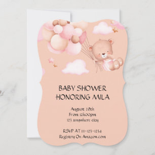 BEAR BABY SHOWER INVITATION