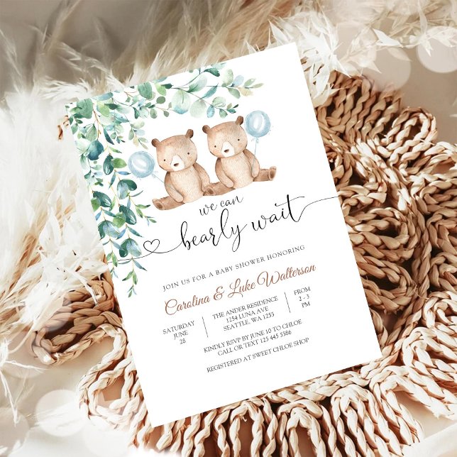 Bear Baby Shower Invitation (Creator Uploaded)