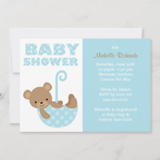 Bear Baby Shower Invitation