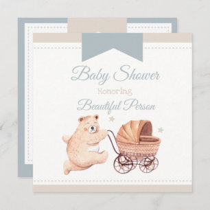 Bear Baby Shower Invitation