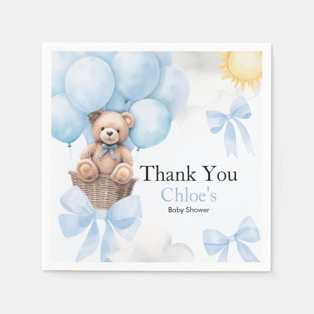 Bear Baby Shower  Napkin (Front)