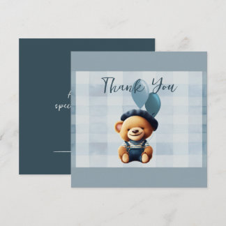 Bear Baby Shower Thank You Card