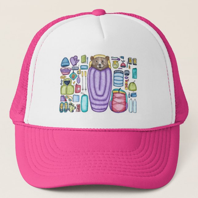 Bear Backpacker Gear Spread Hat (Front)