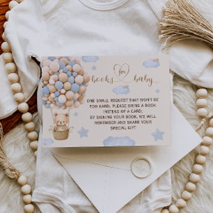 Bear Balloon Baby Boy Shower Books For Baby Card
