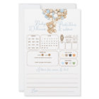 Bear Balloon Baby Shower Predictions & Advice Game