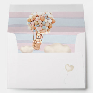Bear Balloons Baby Shower Envelope