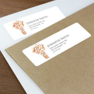 Bear Balloons Baby Shower Return Address Label