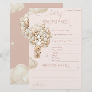 Bear Balloons Bearly Wait Baby Girl Shower Game