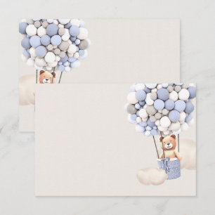 Bear Balloons Blank Enclosure Card
