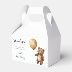 Bear Balloons Clouds Wait Baby Shower Bearly Favour Box