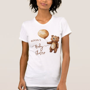 Bear Balloons Clouds Wait Baby Shower Bearly T-Shirt