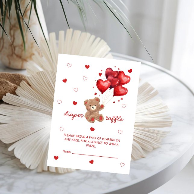 Bear Balloons Diaper raffle game Enclosure Card (Creator Uploaded)