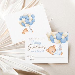 Bear Balloons Guess How Many Grahams  Enclosure Card