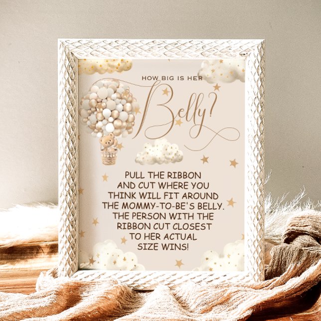 Bear Balloons How Big is Mummy's Belly Game Poster (Creator Uploaded)