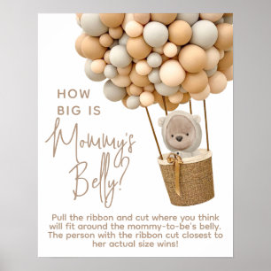 Bear Balloons Modern How Big Is Mummy's Belly game Poster