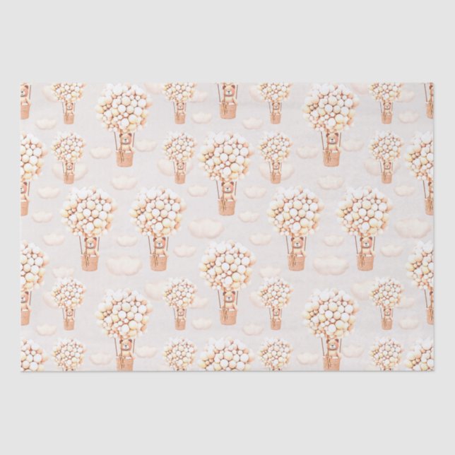 Bear Balloons Wrapping Paper (Front)