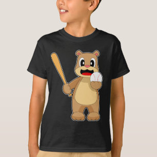 Bear Baseball Baseball bat T-Shirt