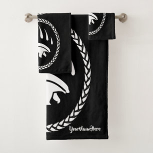 Bear Bath Towel Set Custom Tribal Bear Towels