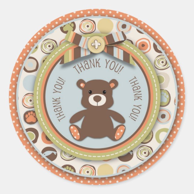 Bear Bear Boy TY Sticker (Front)